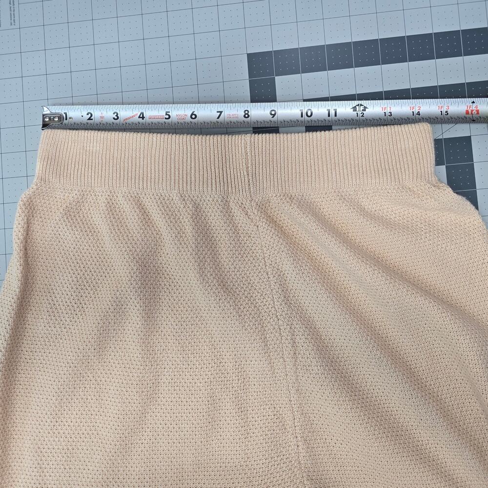 Knit Wide Leg Pants Womens X-Large Pull On Jogger Lounge  Athleisure Minimalist - Picture 5 of 10